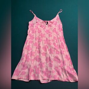 Wild Fable Pink Floral Tie Front Sundress